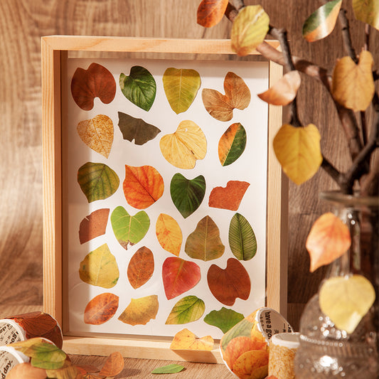 1 Roll (50pcs) Champs Elysees Fallen Leaves Series DIY Washi Tape
