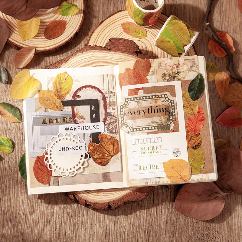 1 Roll (50pcs) Champs Elysees Fallen Leaves Series DIY Washi Tape