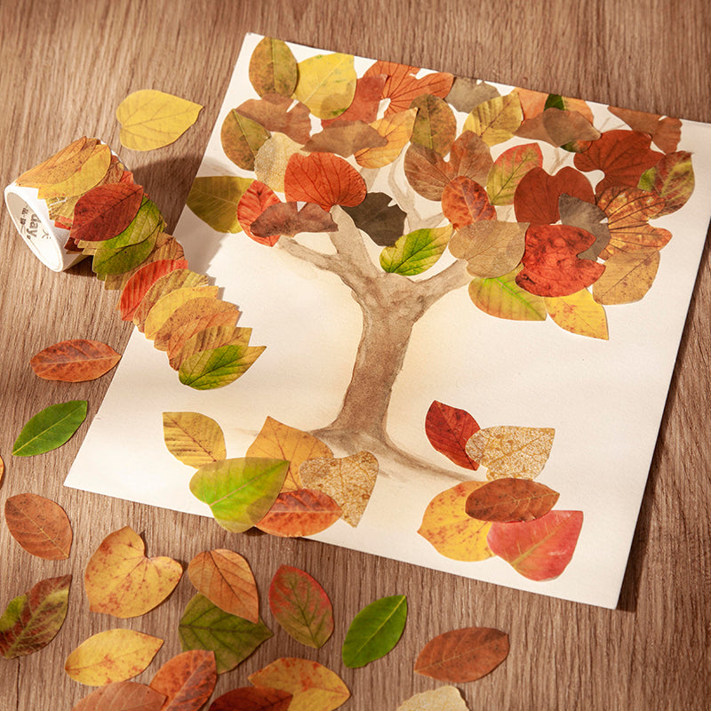 1 Roll (50pcs) Champs Elysees Fallen Leaves Series DIY Washi Tape