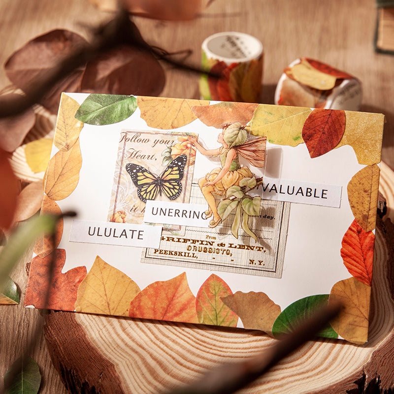 1 Roll (50pcs) Champs Elysees Fallen Leaves Series DIY Washi Tape