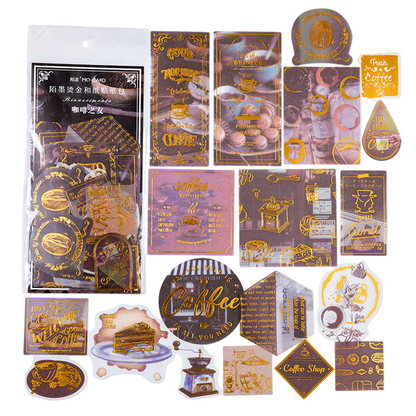 60pcs Gold Foil Renaissance Large DIY Stickers