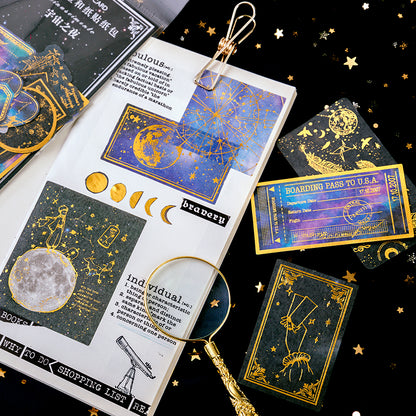 60pcs Gold Foil Renaissance Large DIY Stickers