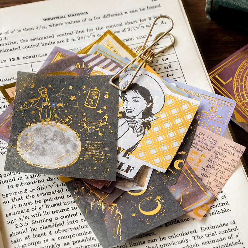60pcs Gold Foil Renaissance Large DIY Stickers