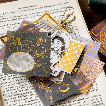 60pcs Gold Foil Renaissance Large DIY Stickers