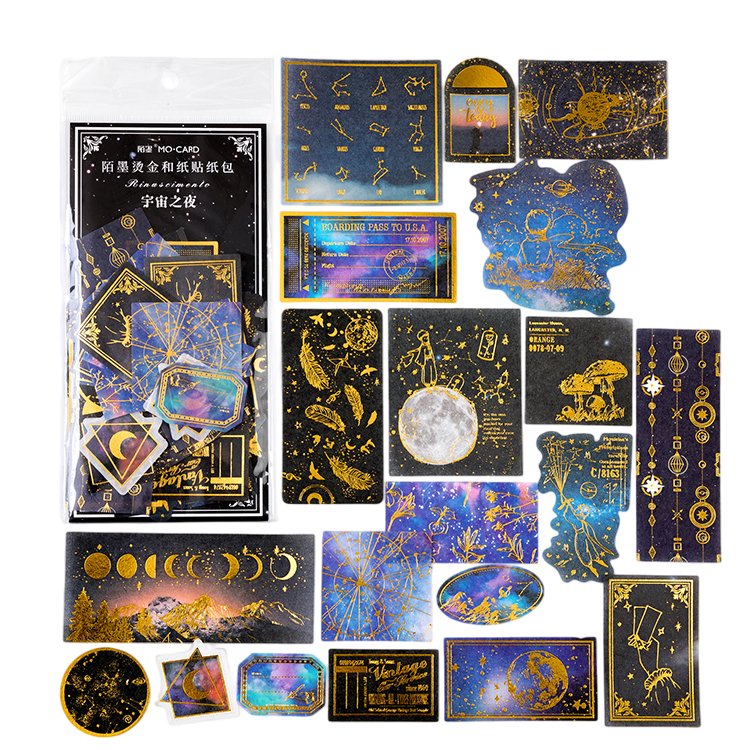 60pcs Gold Foil Renaissance Large DIY Stickers