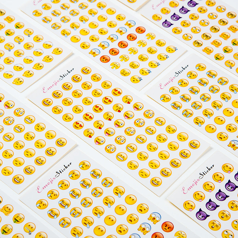 660pcs/12 Sheets Mini Emoji Face Planner Stickers Scrapbook Decals