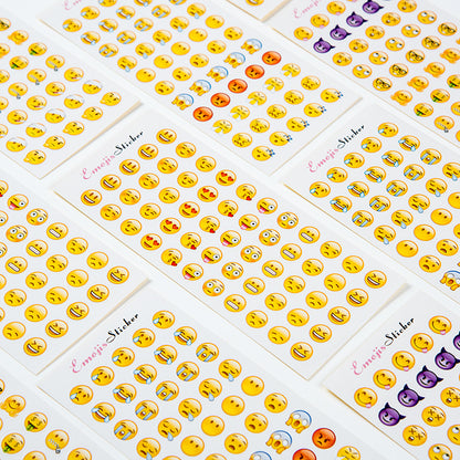 660pcs/12 Sheets Mini Emoji Face Planner Stickers Scrapbook Decals