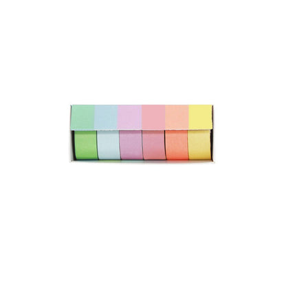 6 Rolls / 12 Rolls Macaron Solid Color DIY Washi Tapes