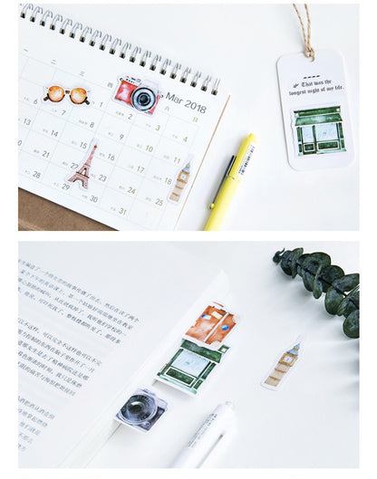 46pcs Travel The World DIY Decorative Journal Envelope Seals Scrapbook Stickers
