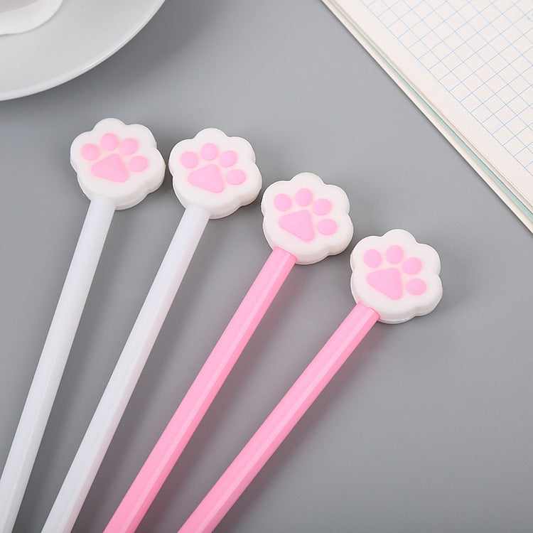 Cartoon Cute Bear Paw Silicone Gel Pen