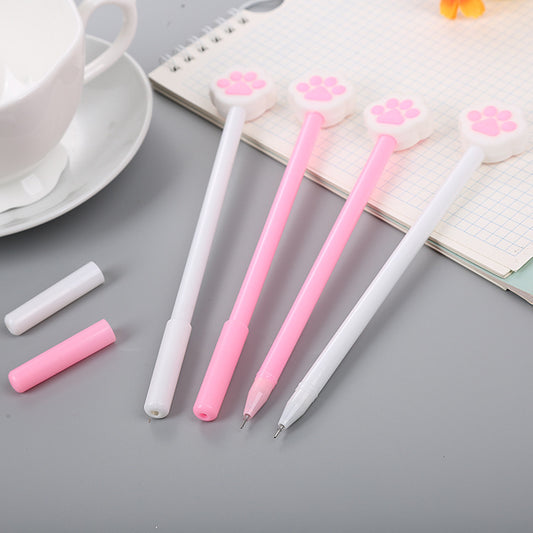 Cartoon Cute Bear Paw Silicone Gel Pen