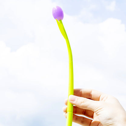 Creative Light-changing Tulip Silicone Gel Pen