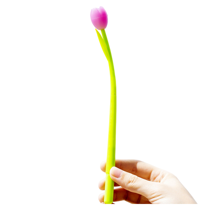 Creative Light-changing Tulip Silicone Gel Pen