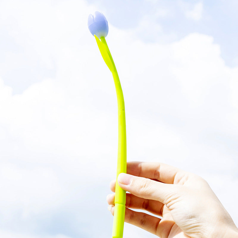 Creative Light-changing Tulip Silicone Gel Pen