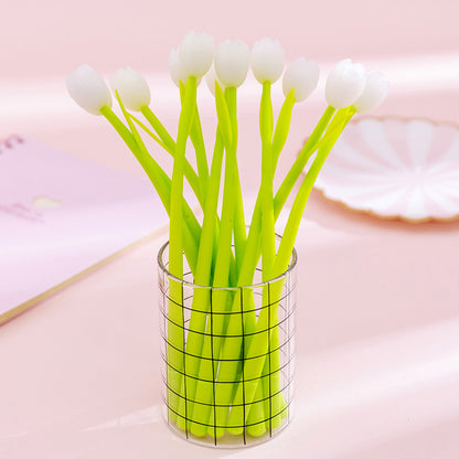 Creative Light-changing Tulip Silicone Gel Pen