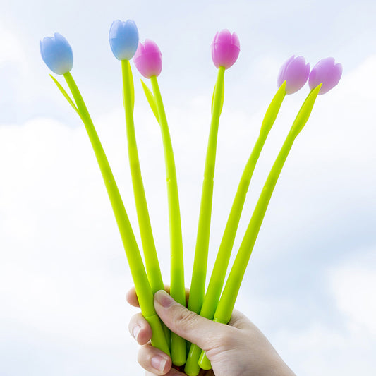 Creative Light-changing Tulip Silicone Gel Pen