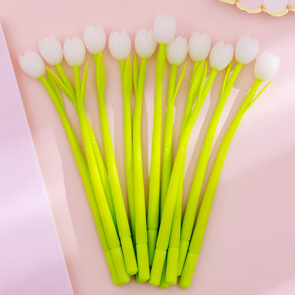 Creative Light-changing Tulip Silicone Gel Pen