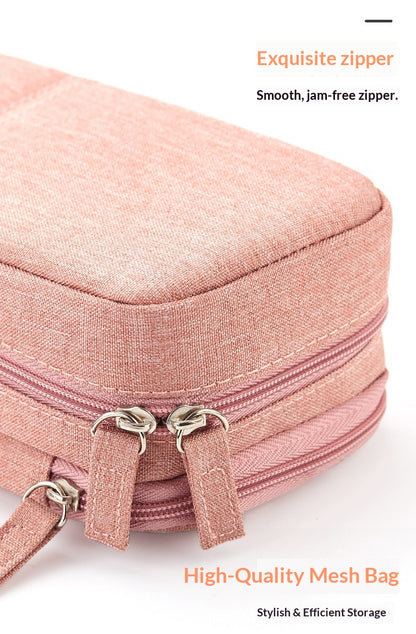 Folding Double Layer Multifunctional 2-in-1 Desk Stand & Large Pencil Case Organizer