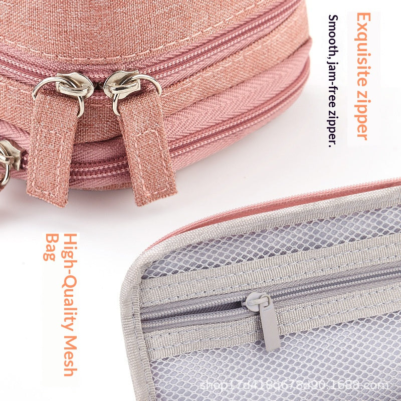 Folding Double Layer Multifunctional 2-in-1 Desk Stand & Large Pencil Case Organizer
