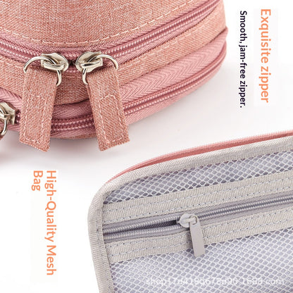 Folding Double Layer Multifunctional 2-in-1 Desk Stand & Large Pencil Case Organizer
