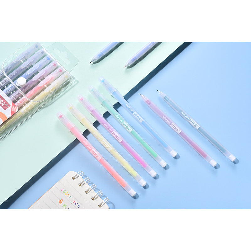 Frosted Transparent 12pcs Candy Color Gel Pens