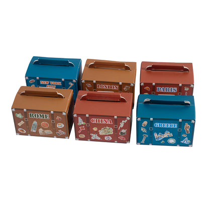 Hand-Drawn Style City Travel Waterproof PET Washi Tape