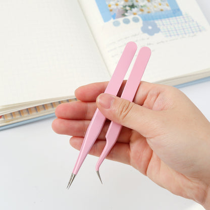 Macaron Color Stainless Steel Journaling Tweezer