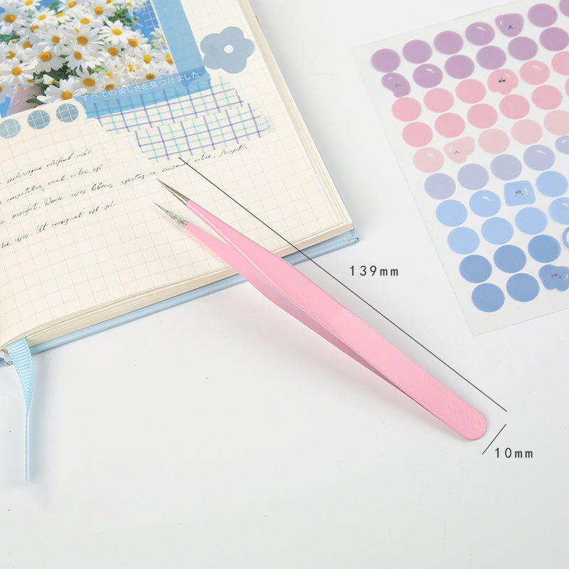 Macaron Color Stainless Steel Journaling Tweezer