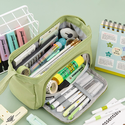Minimalist Large Capacity Portable Pencil Case Organizer