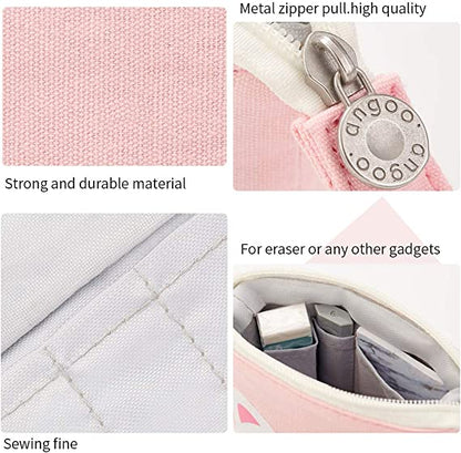 Multi-functional Pop Up Canvas Cat Pencil Case Pen Holder Organizer