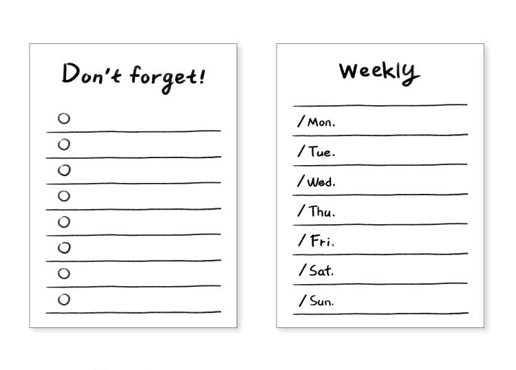 Portable 50 Sheets Handbook Notepad Pocket Memo Pad & Planner To-Do List