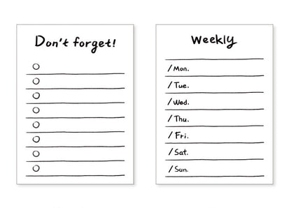 Portable 50 Sheets Handbook Notepad Pocket Memo Pad & Planner To-Do List