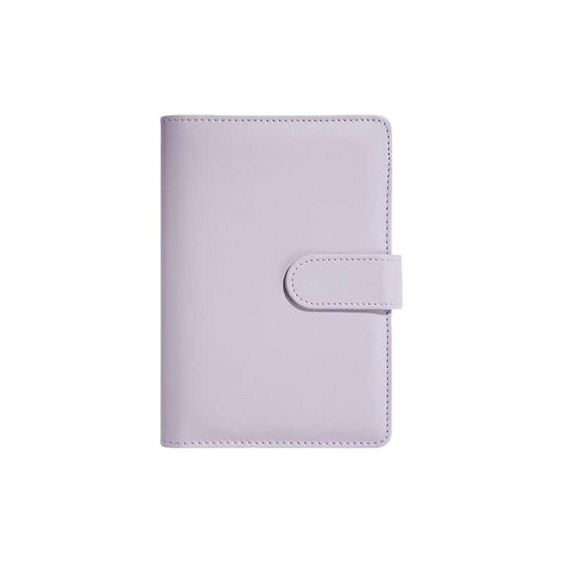 Portable Macaron Soft Leather A5 / A6 Loose-Leaf Notebook Handbook