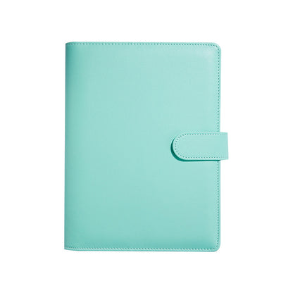 Portable Macaron Soft Leather A5 / A6 Loose-Leaf Notebook Handbook